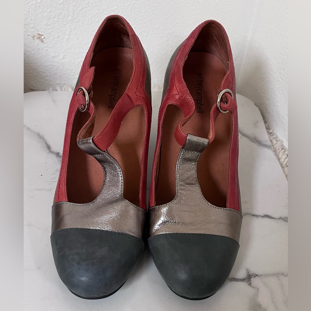 JEFFREY CAMPBELL Multicolor Mary Jane Heels Pump - Picture 3 of 8